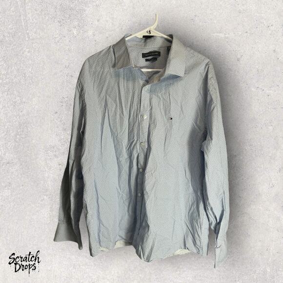 Tommy Hilfiger Dress Shirt XL Men's Long Sleeve Button Up Casual Business Top - Picture 4 of 4